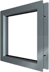 Fenêtre carrée en acier inoxydable